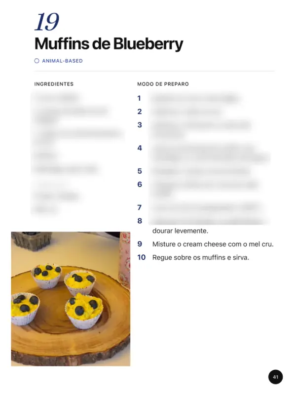 p. 41 · Muffins de Blueberry